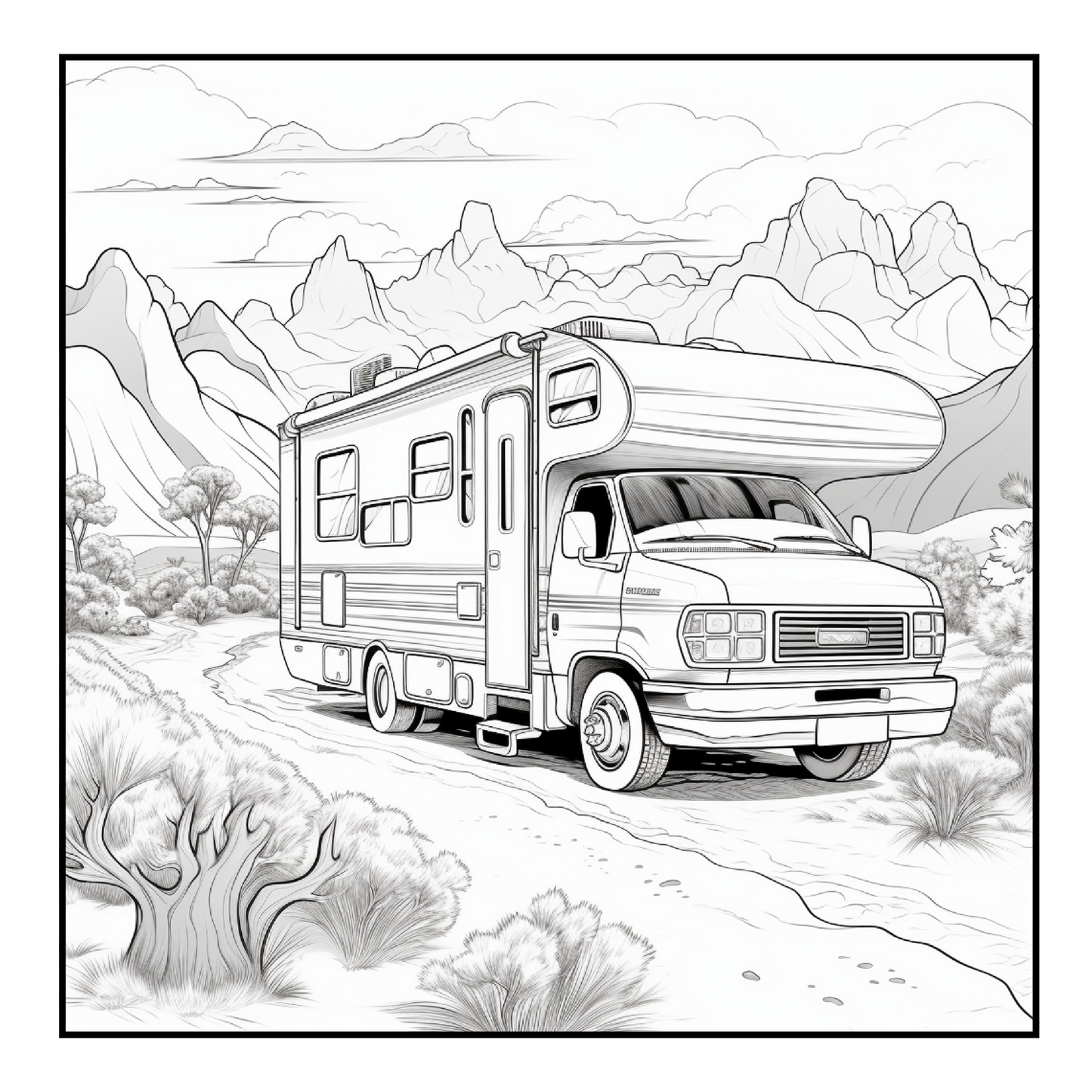 RV Road Trip - Adult Coloring Book