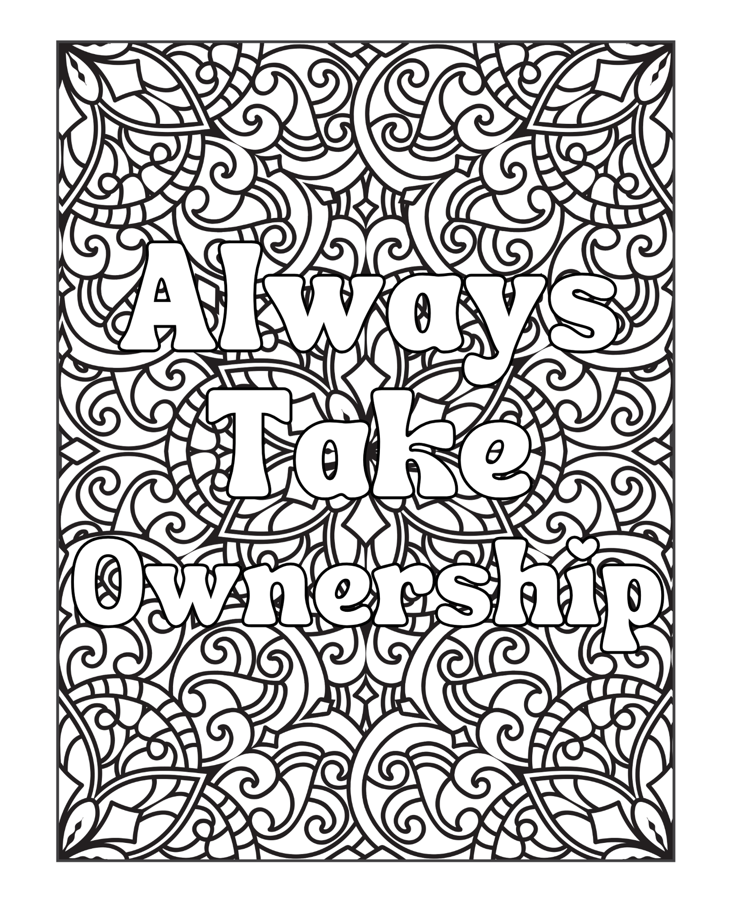 Badass Boss Bitch - Motivational Adult Coloring Book