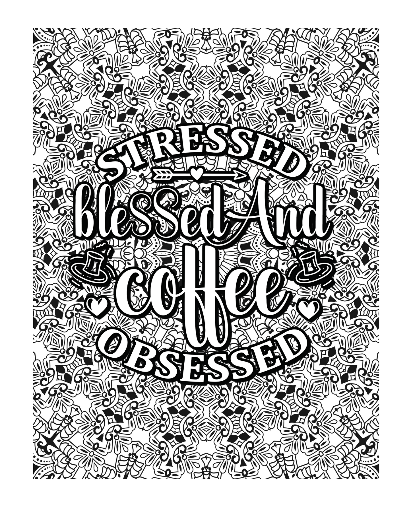 Coffee Loading - Adult Coloring Book