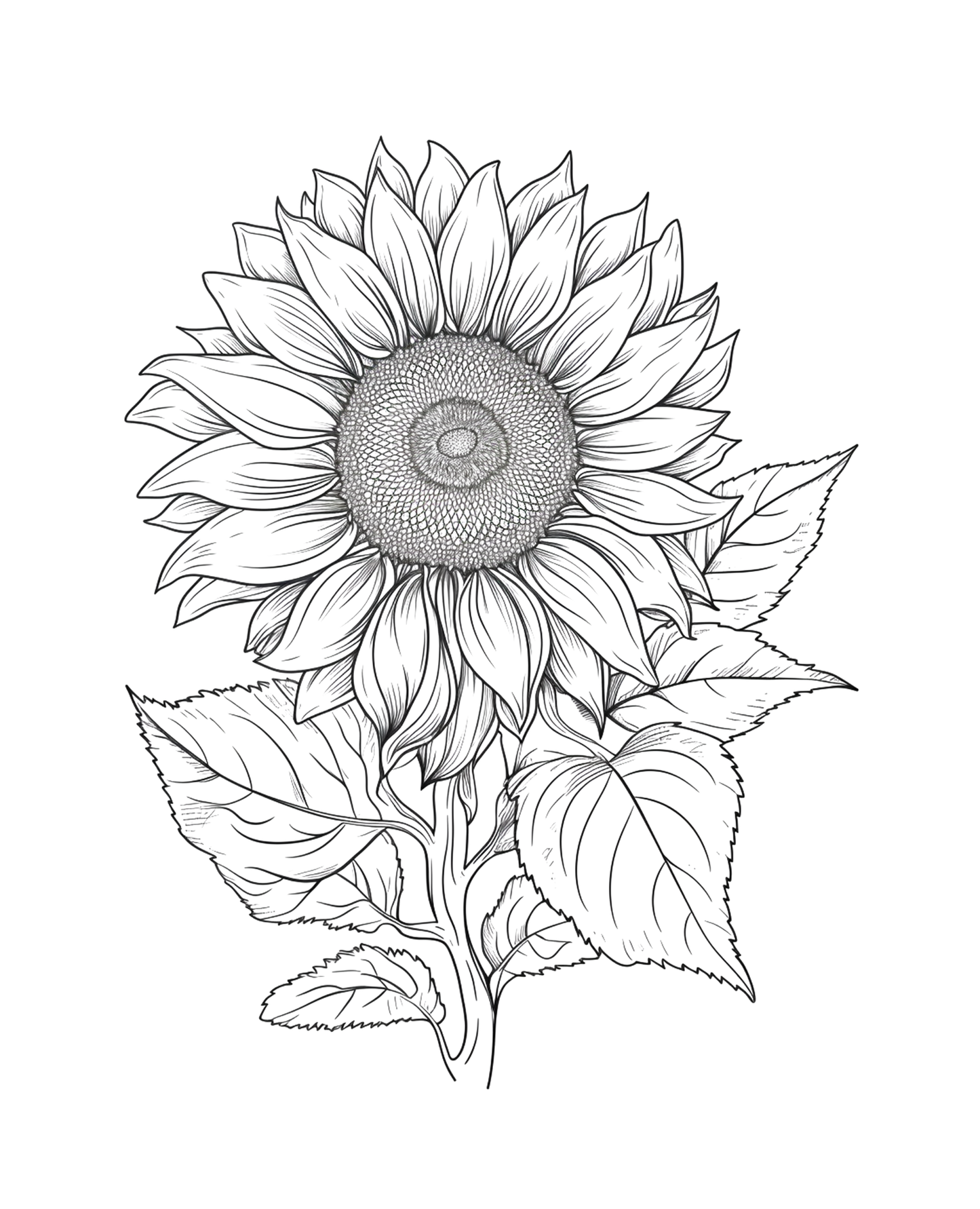 Bloom Where You Are Planted - Sunflower Adult Coloring Book