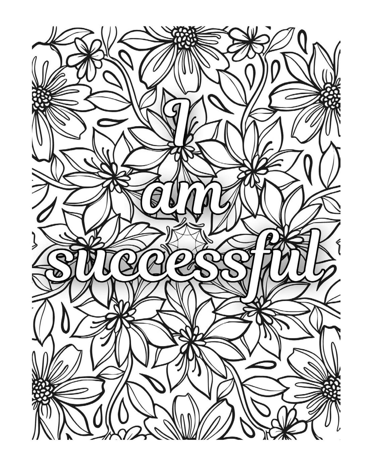 Breathe, Hustle, Manifest, Repeat - Adult Coloring Book