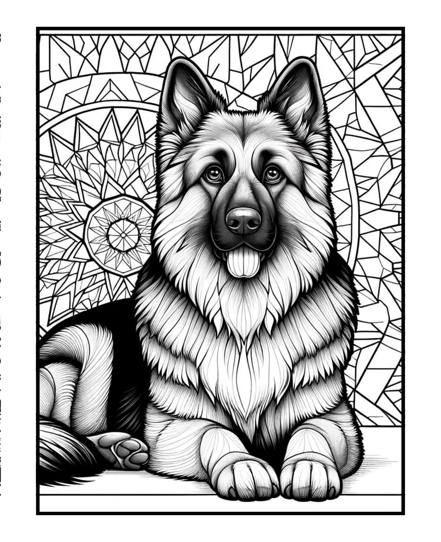 German Shepherd - Adult Coloring Book