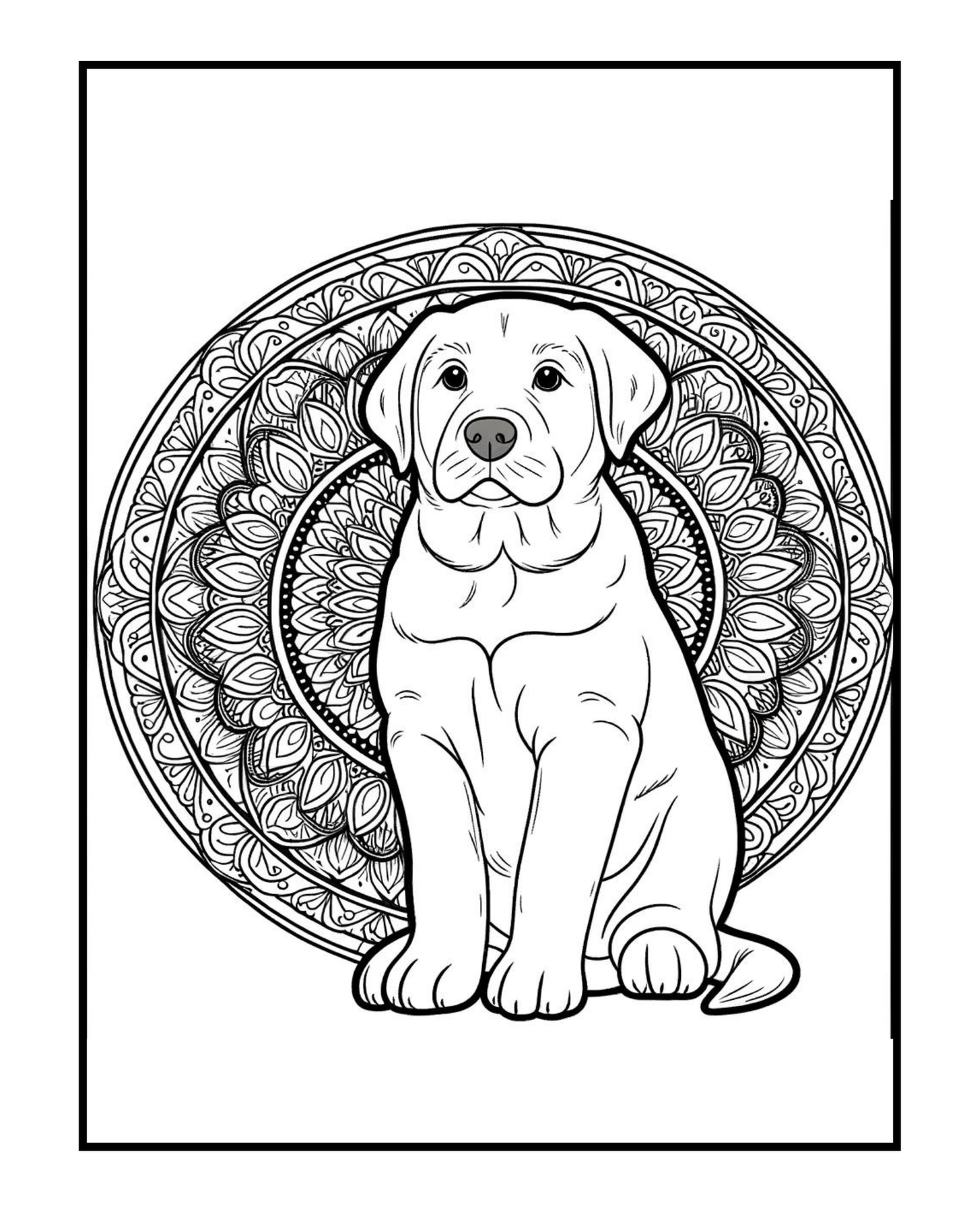 Labrador Retriever - Adult Coloring Book