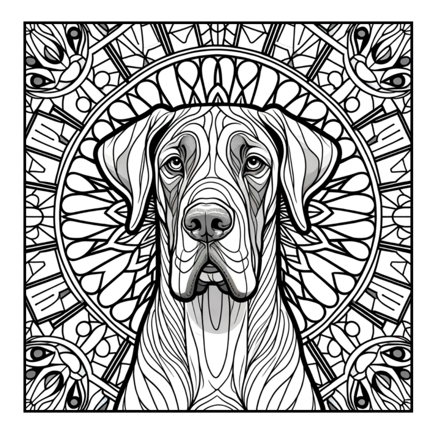 Great Dane - Adult Coloring Book