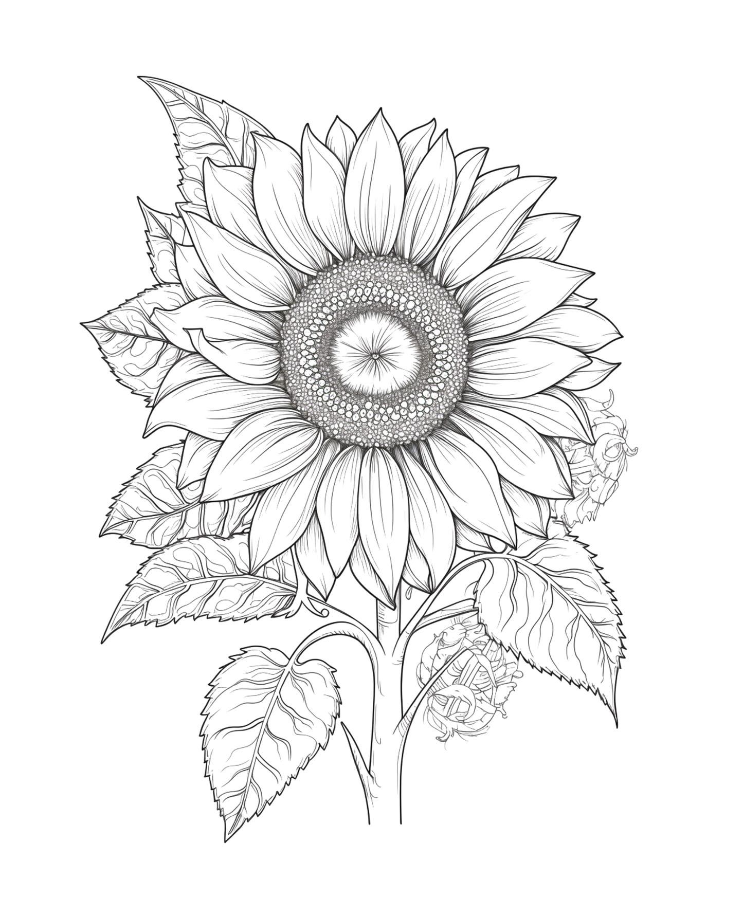 Bloom Where You Are Planted - Sunflower Adult Coloring Book