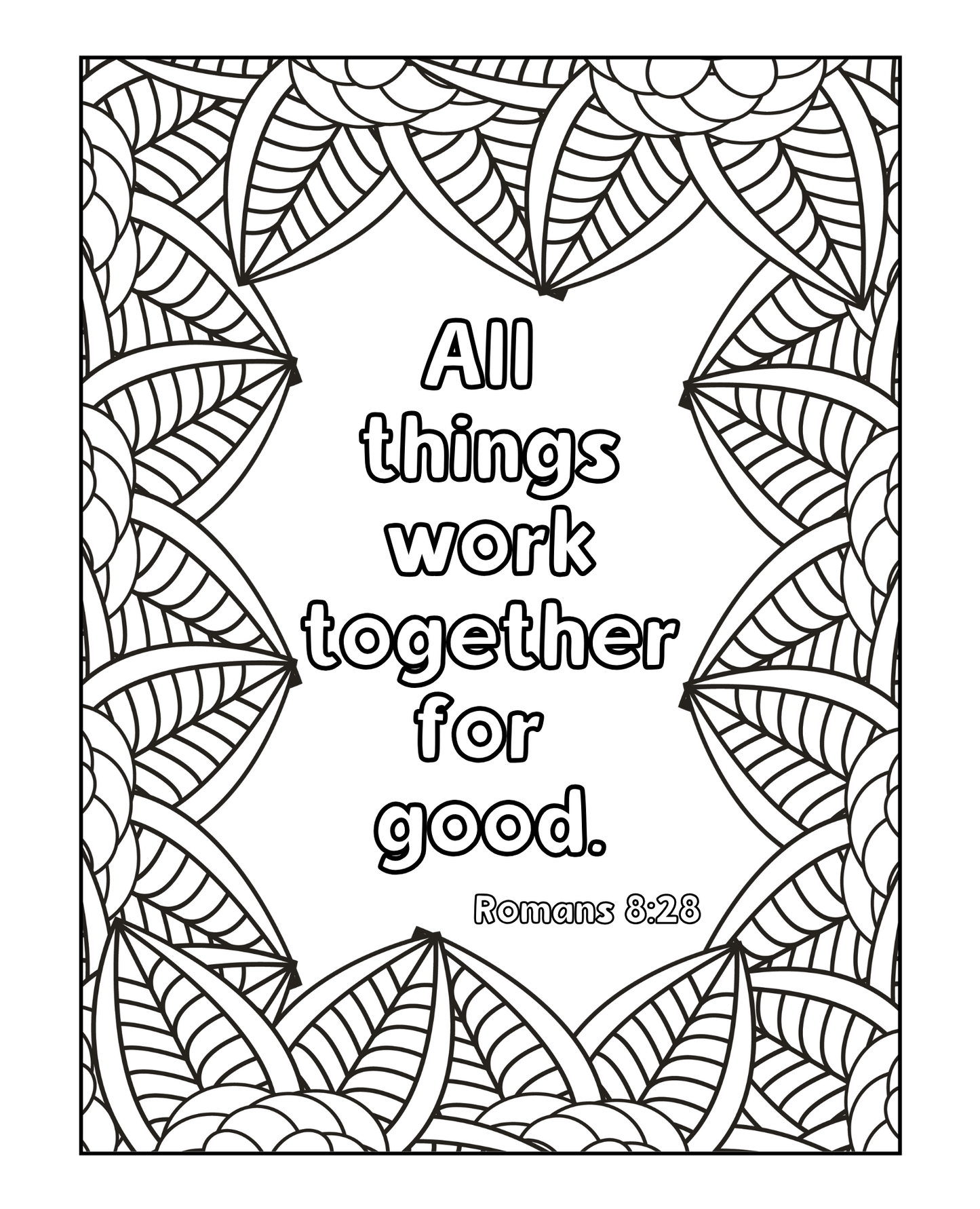 Fearfully and Wonderfully Made - Adult Scripture Coloring Book