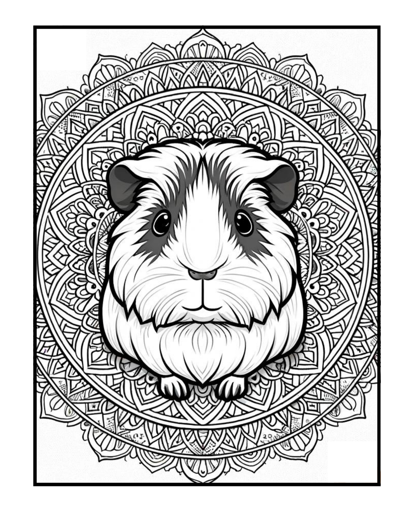 Guinea Pig - Adult Coloring Book