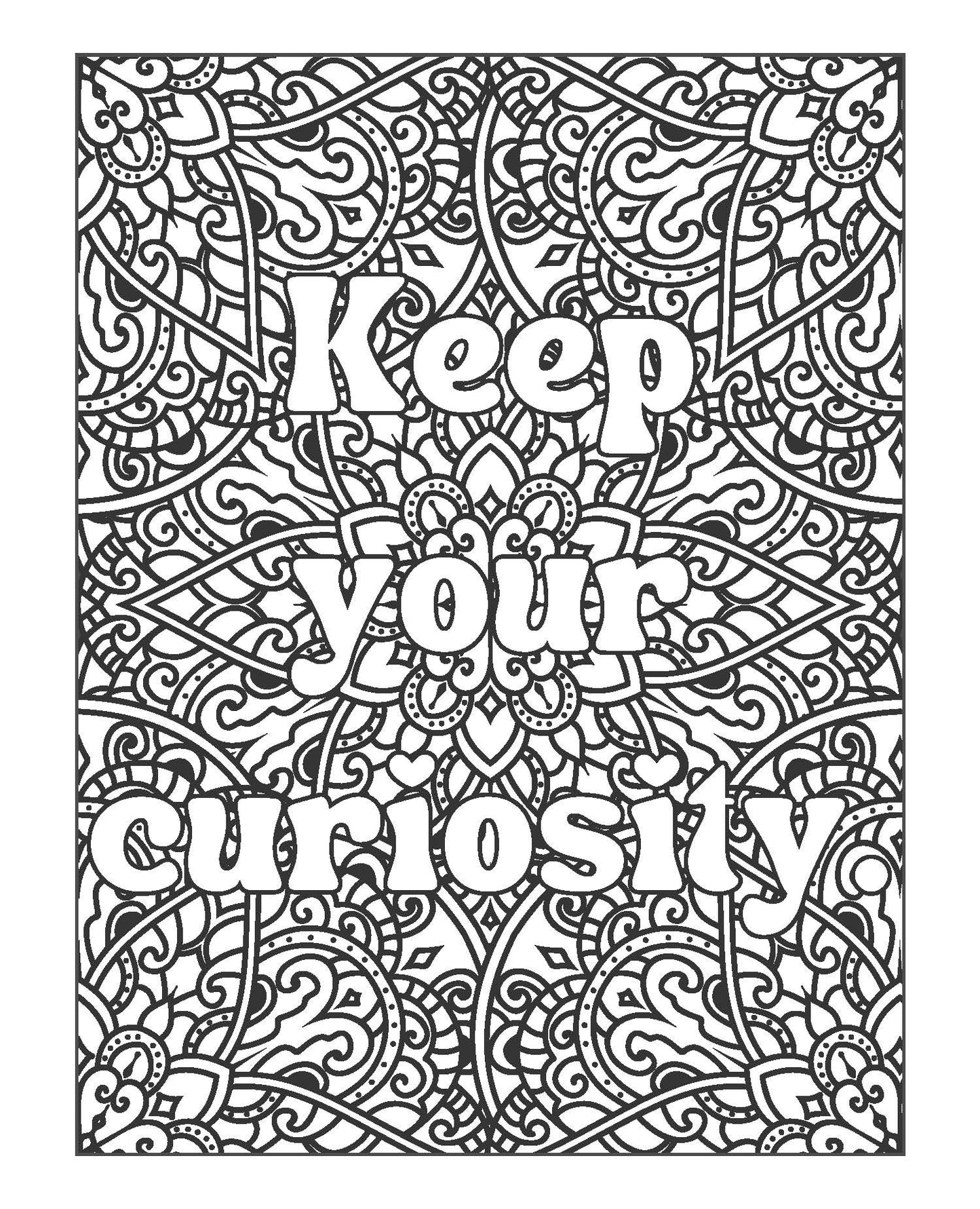 Just A Girl With Goals - Motivational Adult Coloring Book