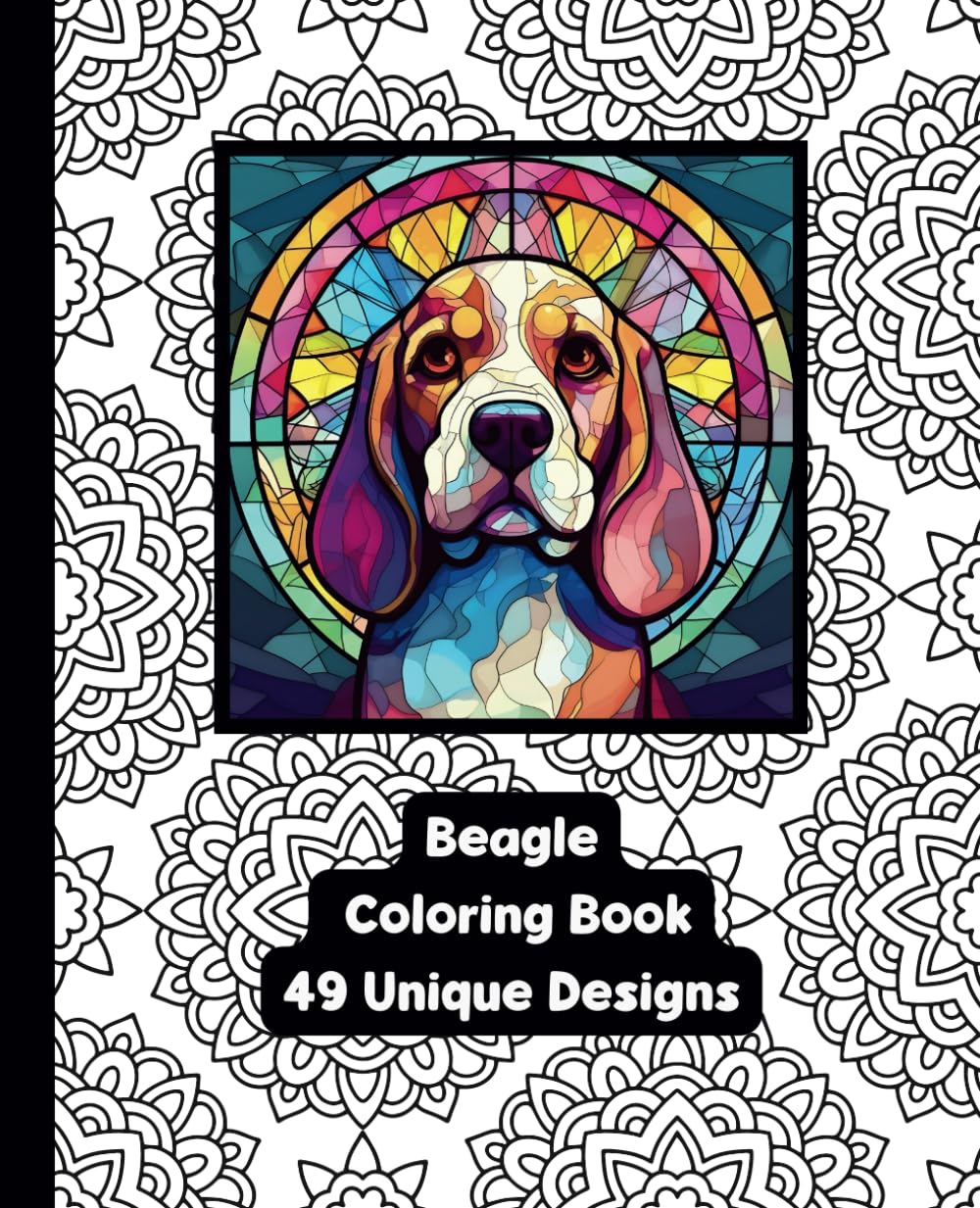 Beagle - Adult Coloring Book