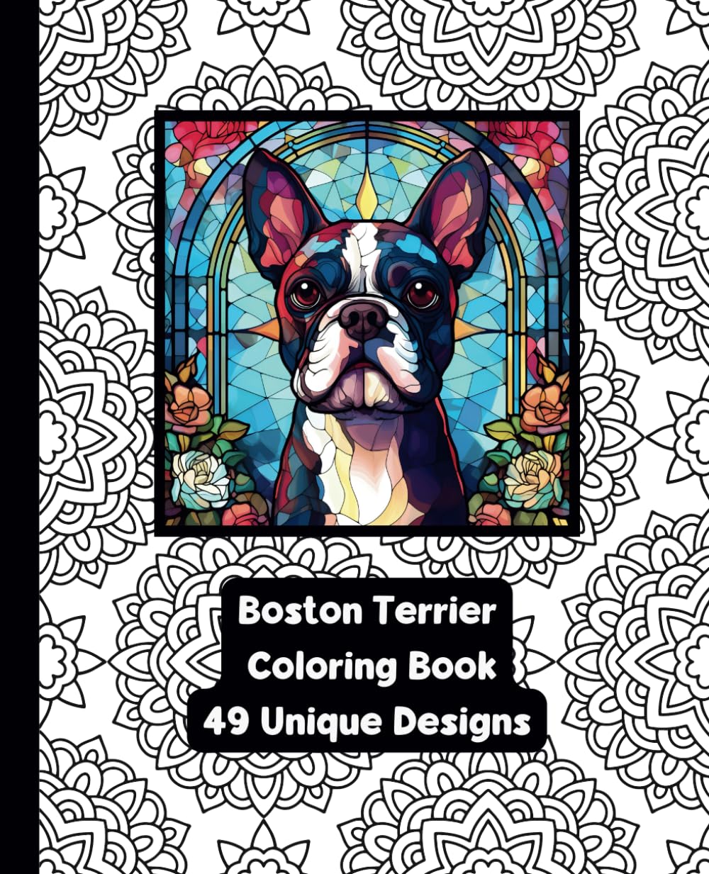 Boston Terrier - Adult Coloring Book