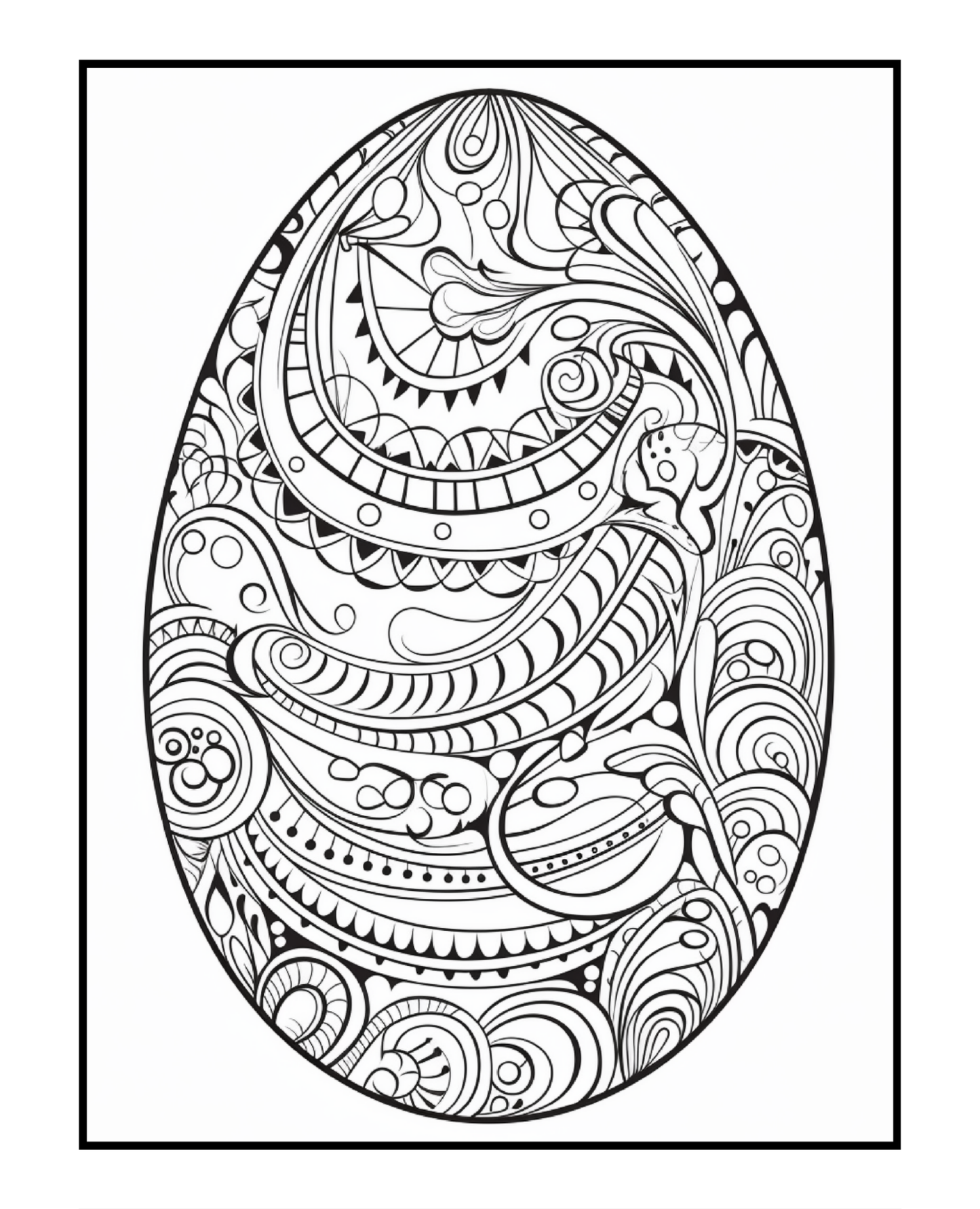Ornate Easter Egg Coloring Book