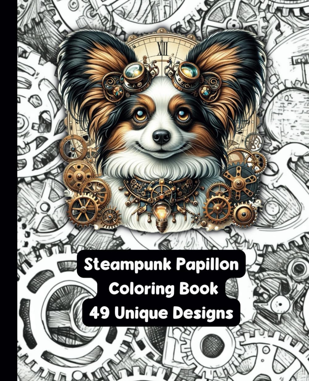 Steampunk Papillon - Adult Coloring Book