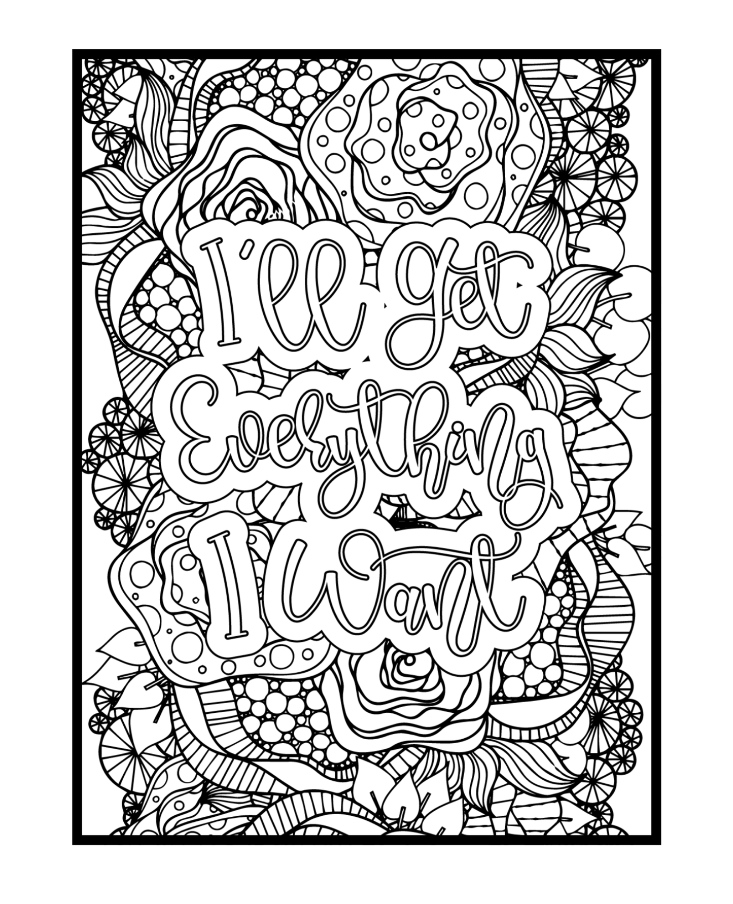 Manifest, Manifest, Manifest - Adult Coloring Book