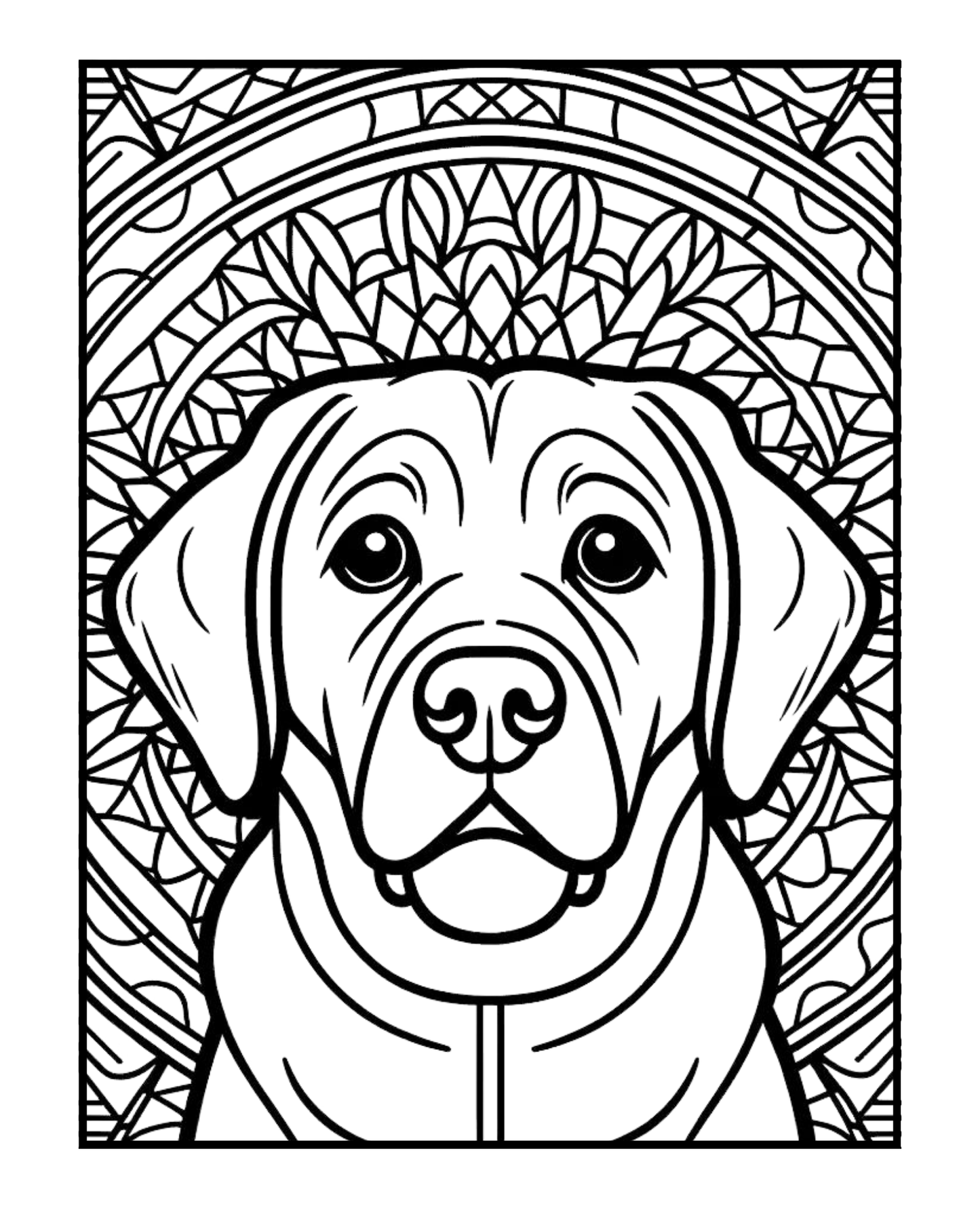 Labrador Retriever - Adult Coloring Book