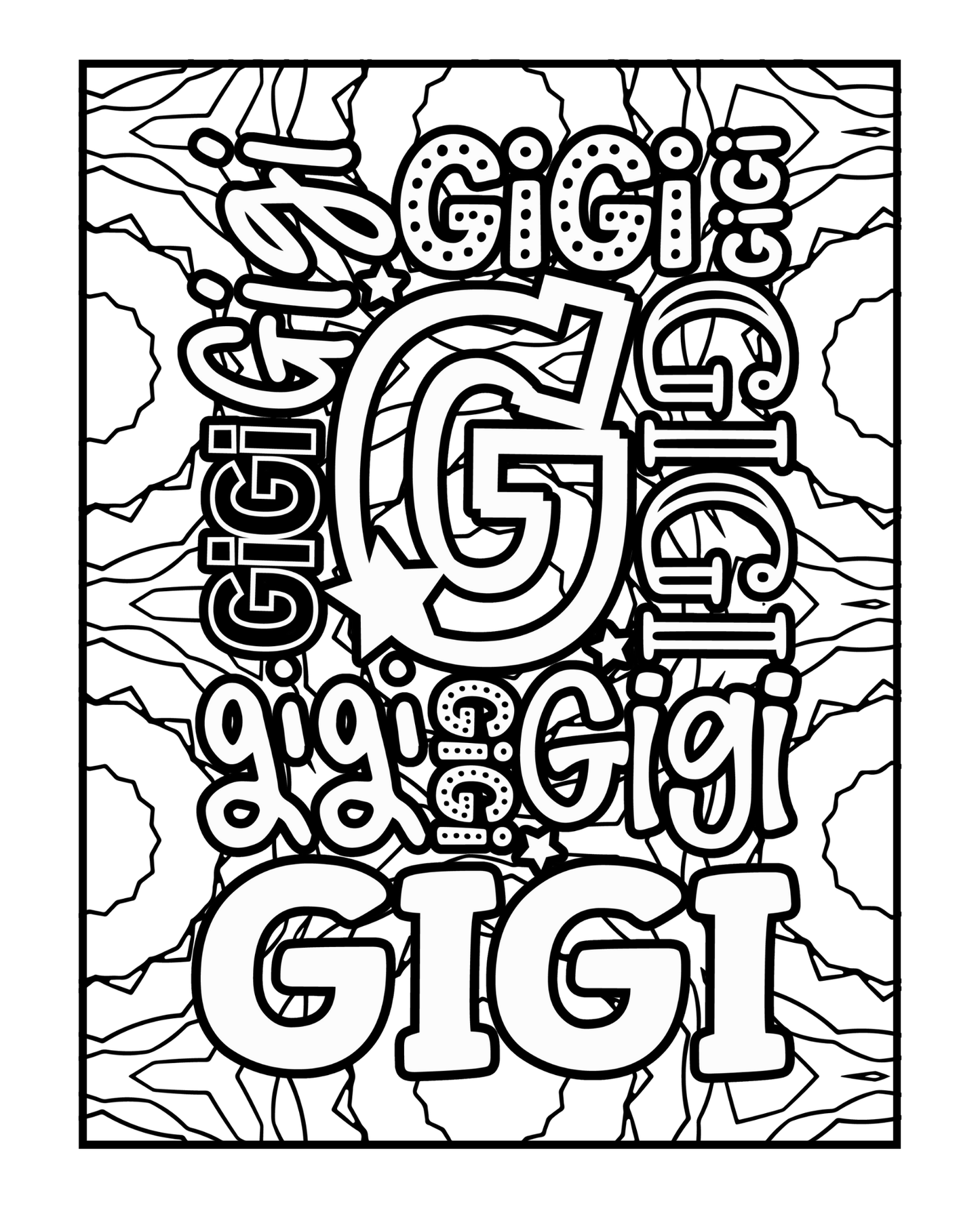 Celebrating Gigi - Adult Coloring Book