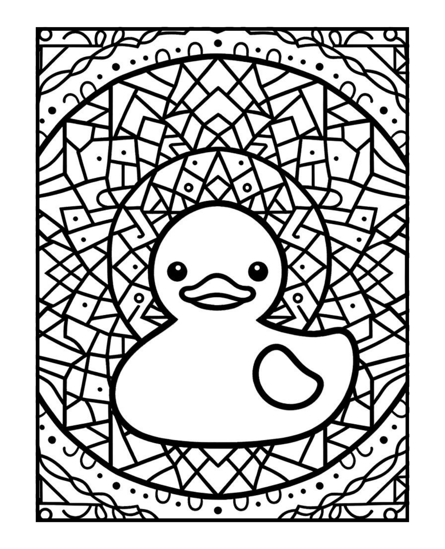 Rubber Ducky - Adult Coloring Book