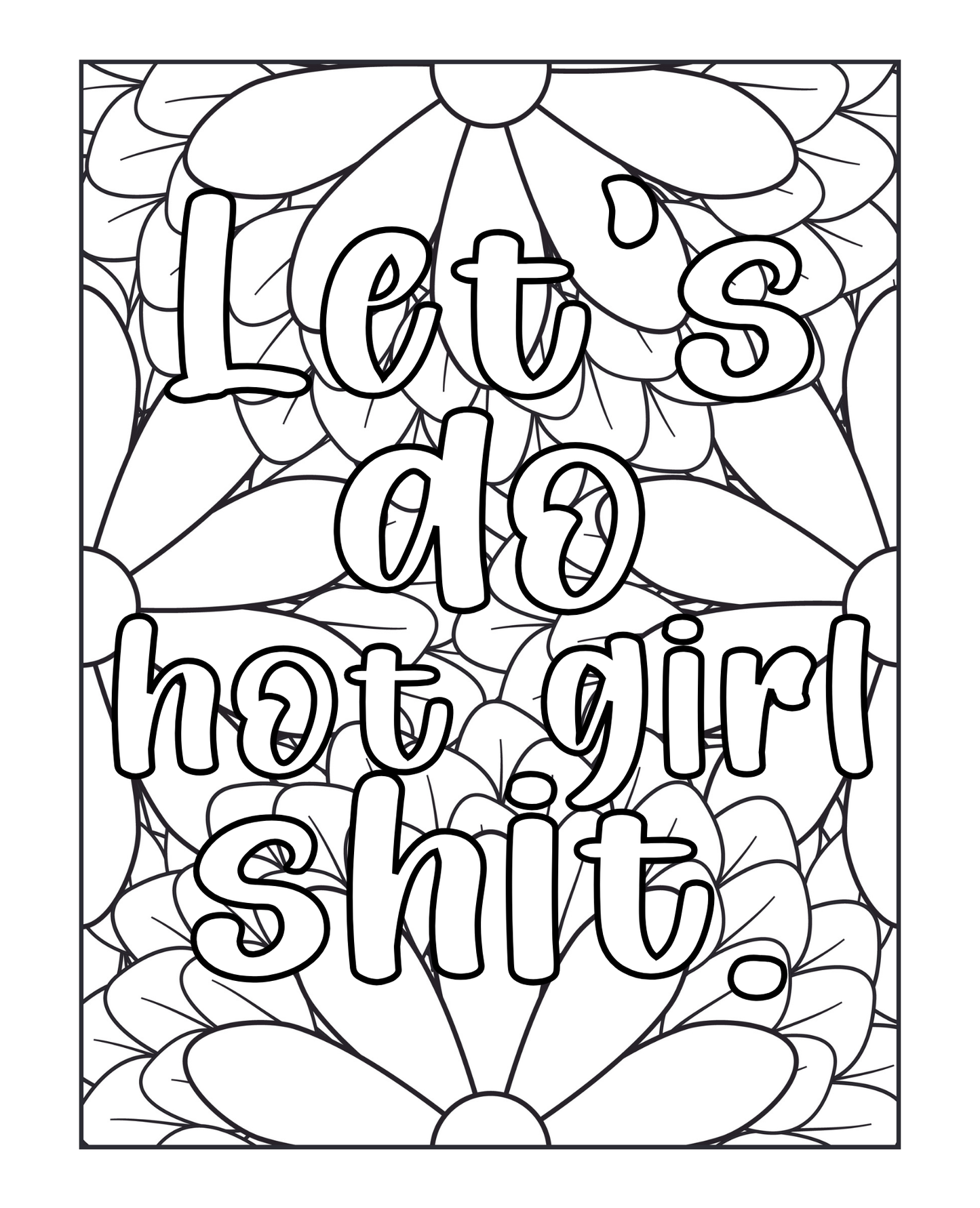 I Run On Caffeine, Chaos, And Cuss Words - Sweary Coloring Book