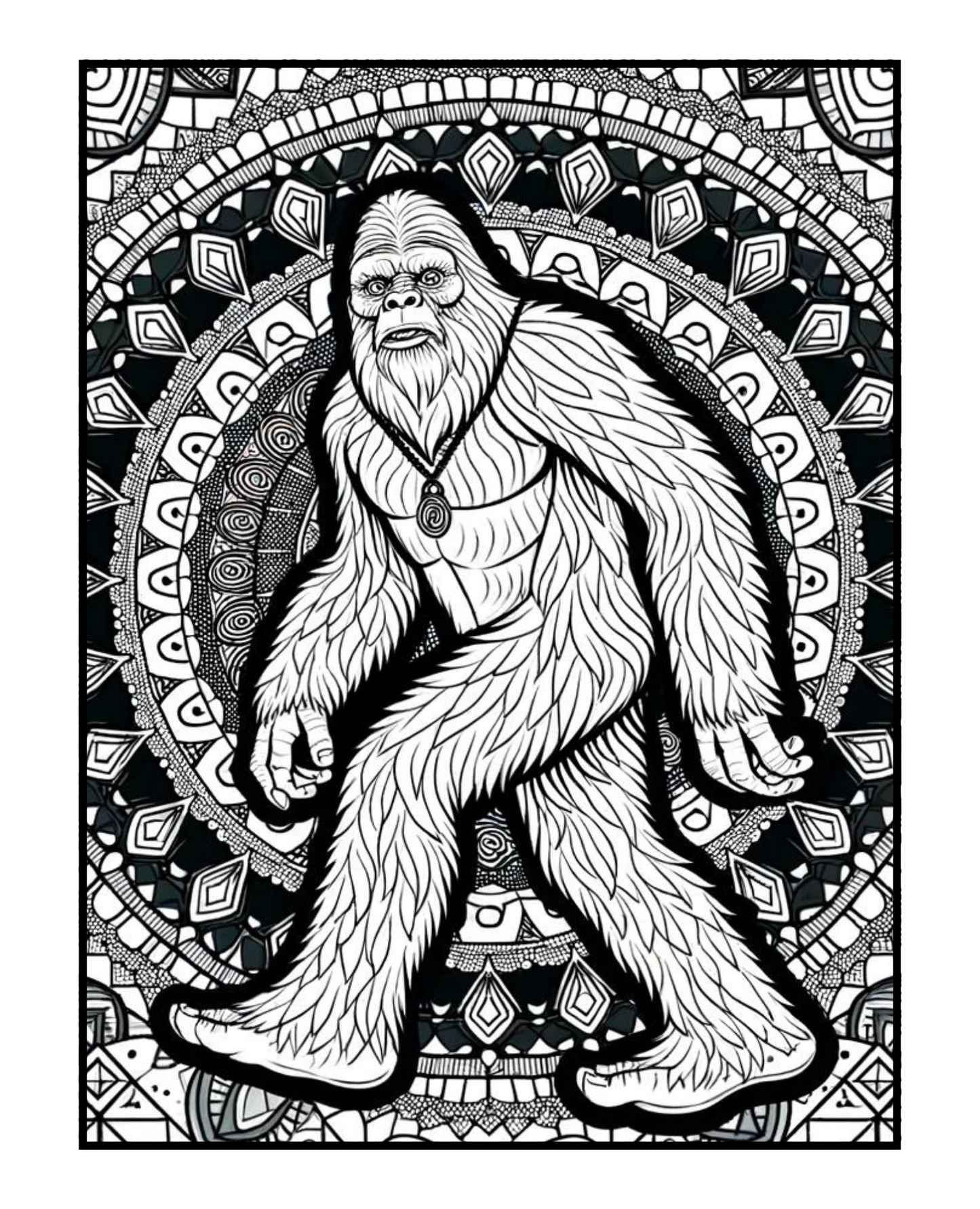 Bigfoot/Sasquatch - Adult Coloring Book