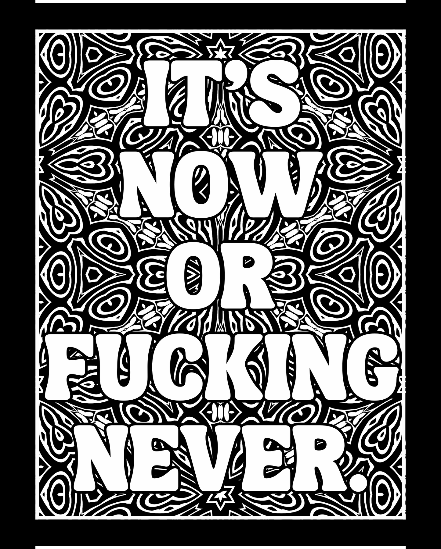 I Swear Because I Care Volume Two - BLACKLIGHT EDITION- A Sweary Adult Coloring Book