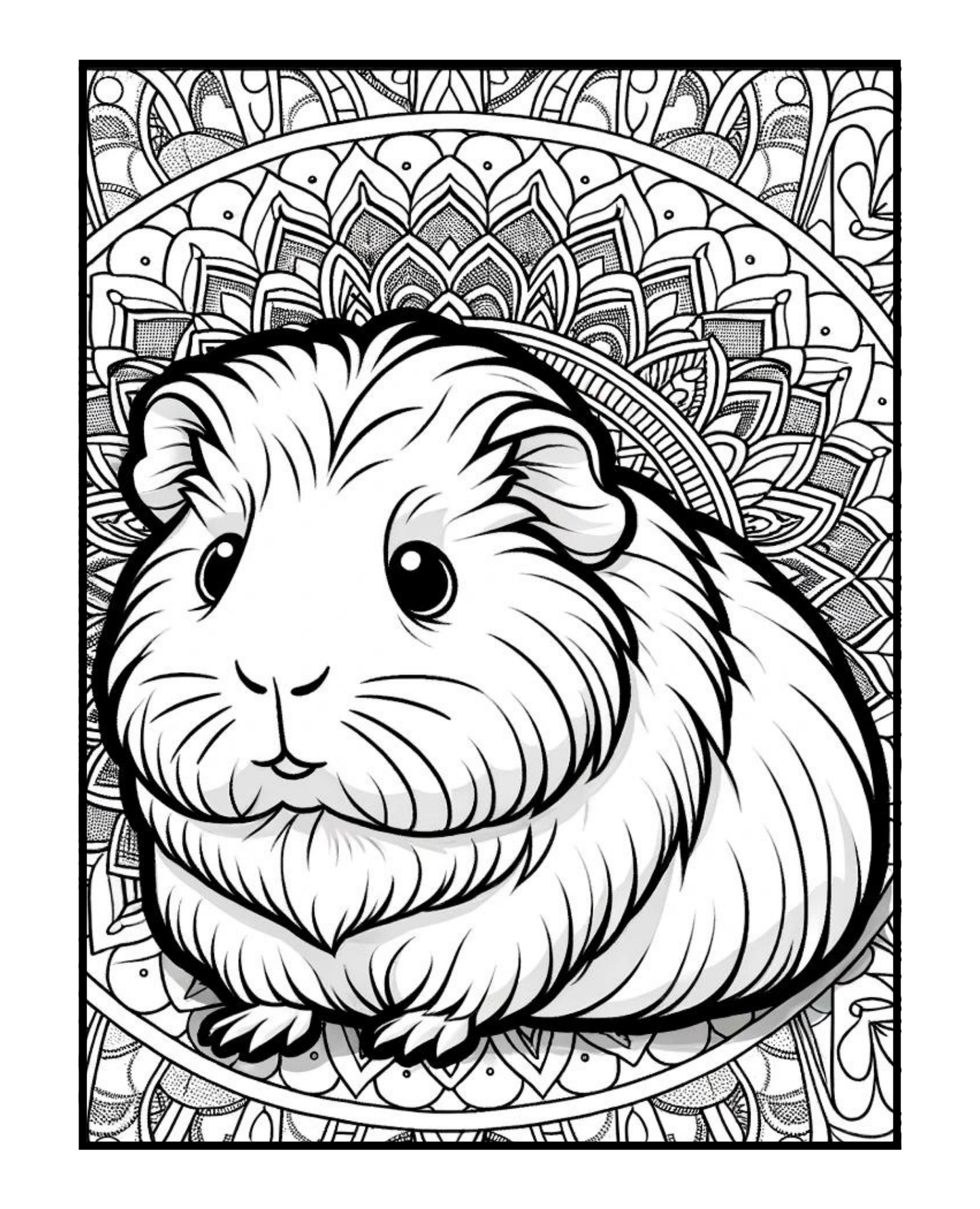 Guinea Pig - Adult Coloring Book