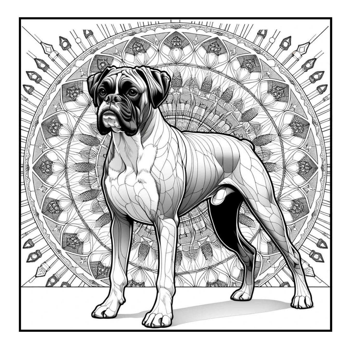 Boxer - Adult Coloring Book