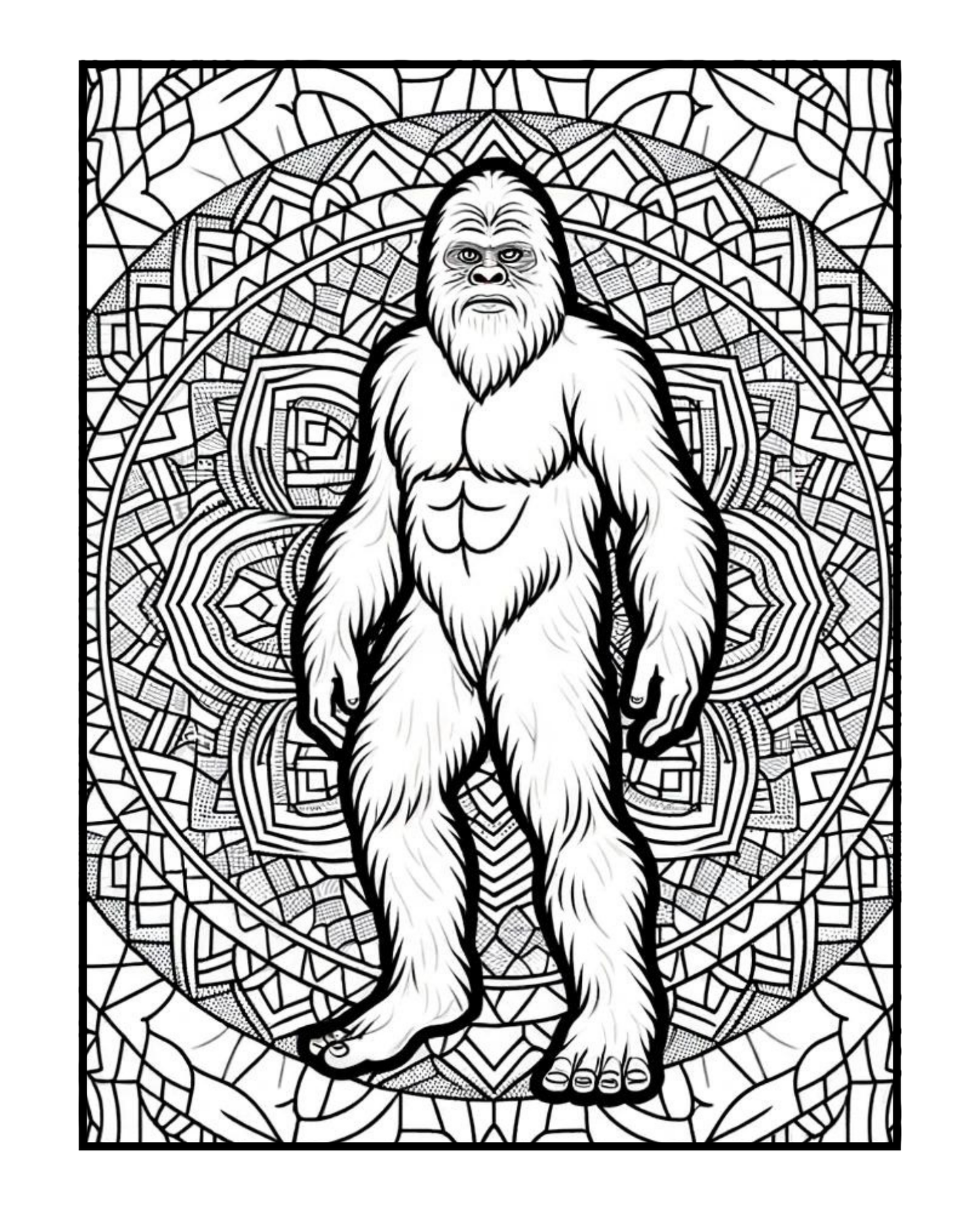 Bigfoot/Sasquatch - Adult Coloring Book