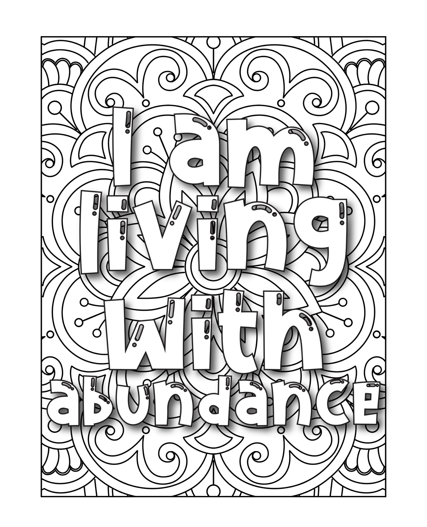 Manifesting In Progress - Adult Coloring Book