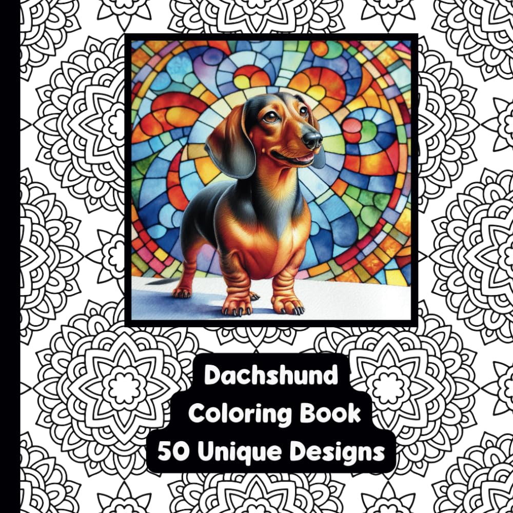 Dachshund - Mandala Adult Coloring Book