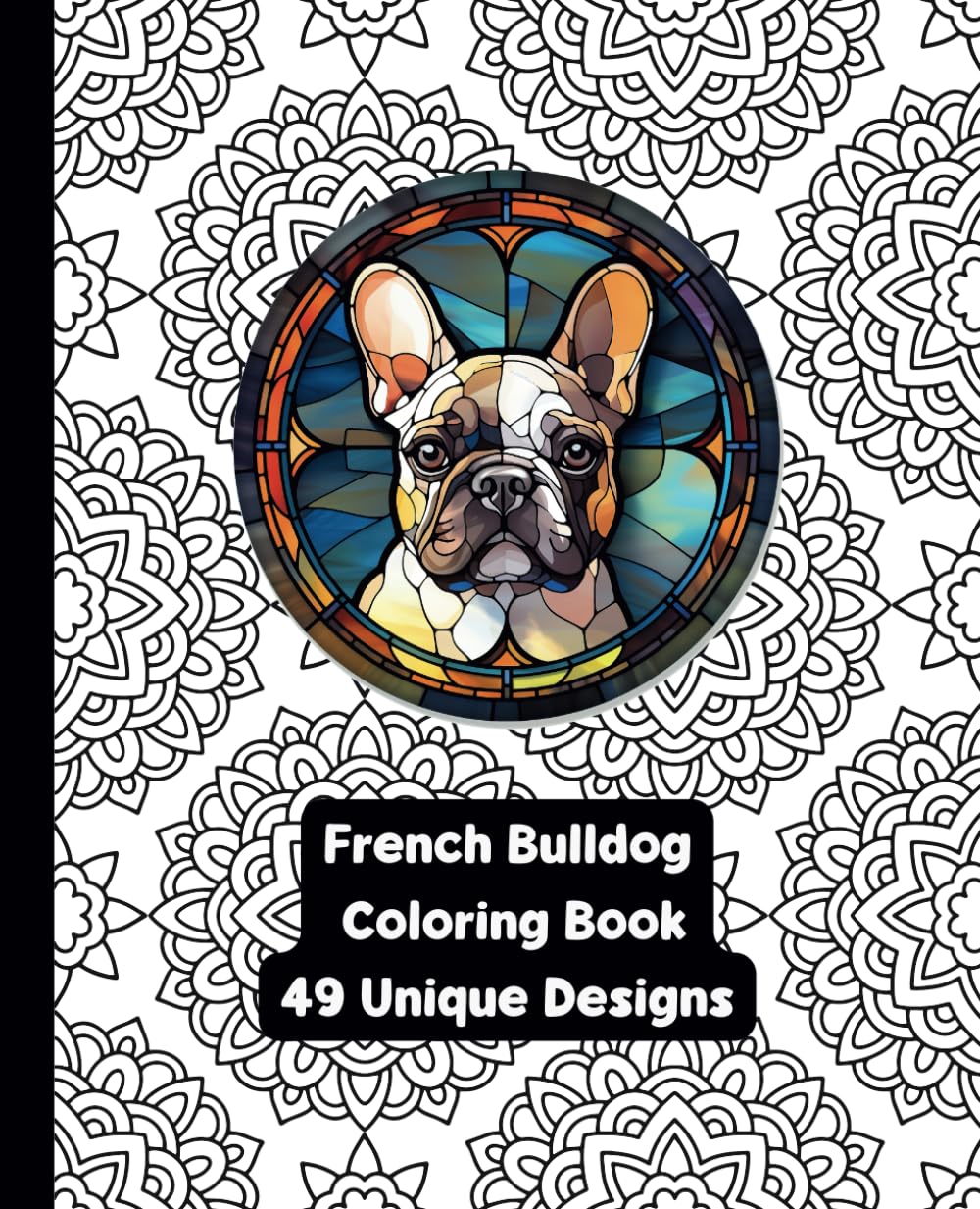 French Bulldog - Adult Coloring Book