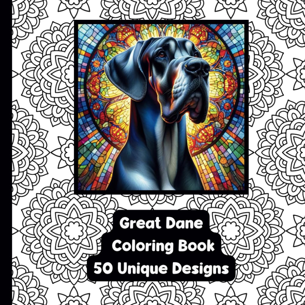 Great Dane - Adult Coloring Book