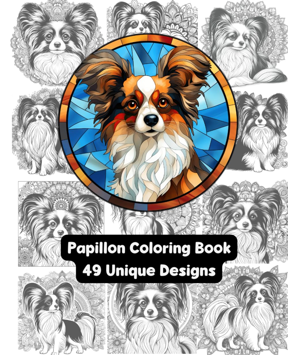 Papillon - Adult Coloring Book