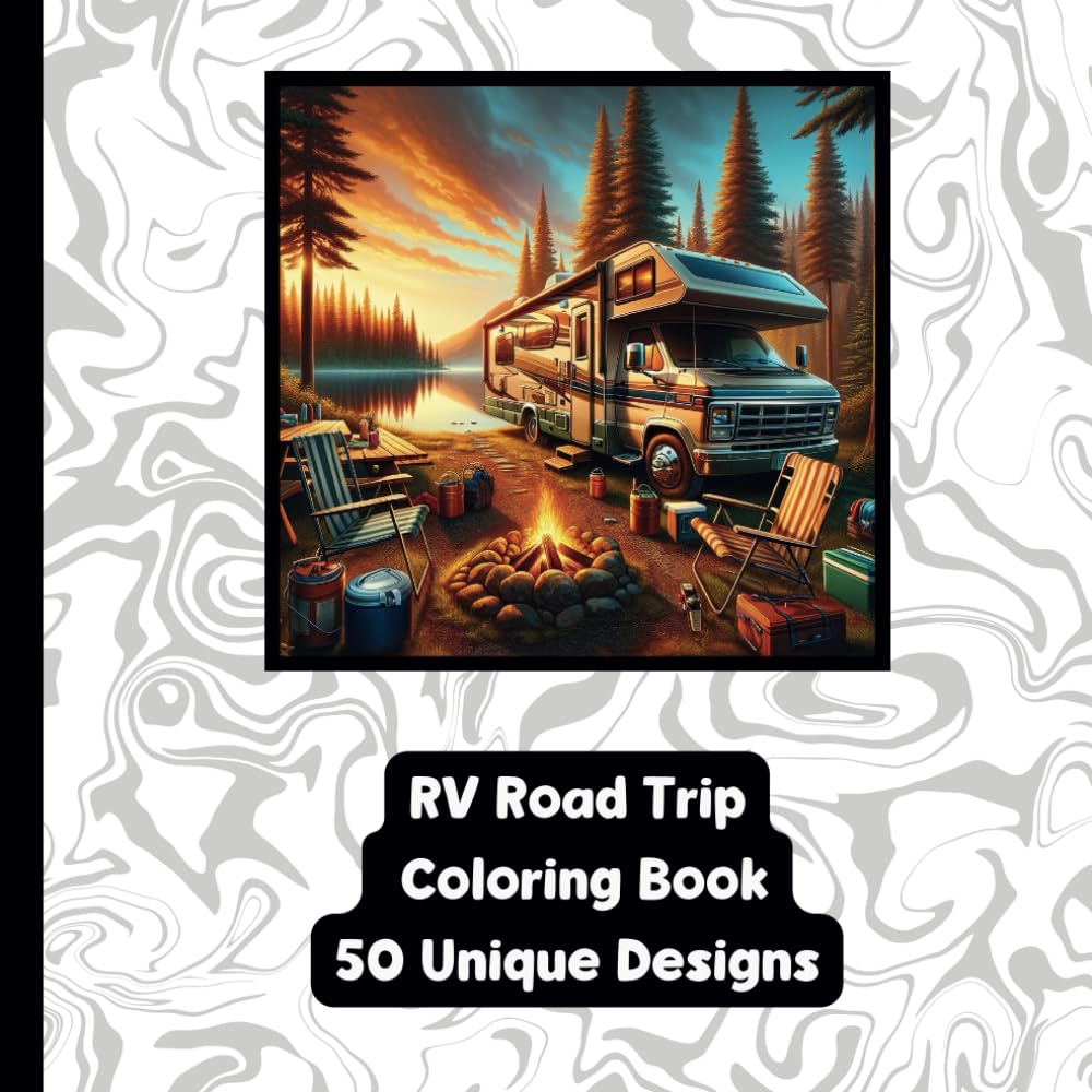 RV Road Trip - Adult Coloring Book
