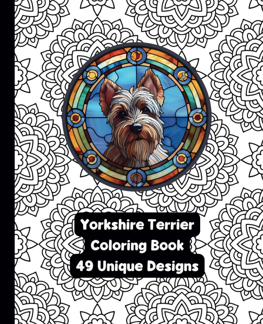 Yorkshire Terrier - Adult Coloring Book