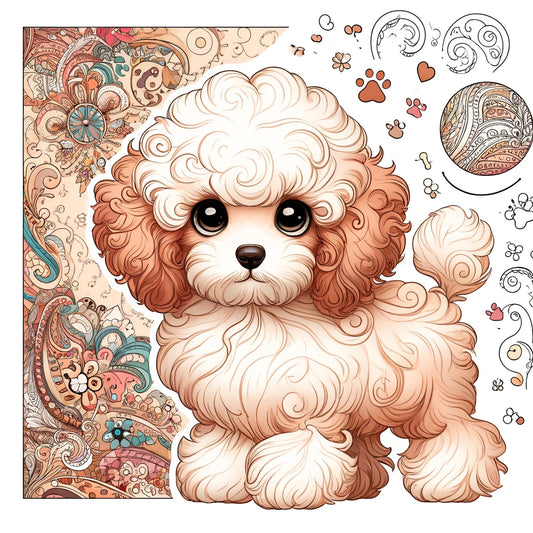 Playful Poodle Time! 🐕🎨