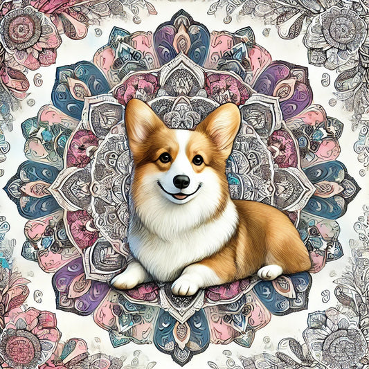Mandalas + Corgis = Ultimate Relaxation! 🐕🌸