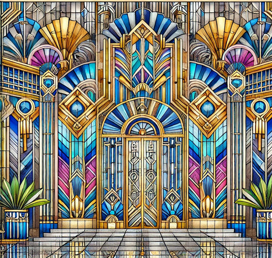 Discover the Elegance of Art Deco with Today’s Free Coloring Page! 🎨✨