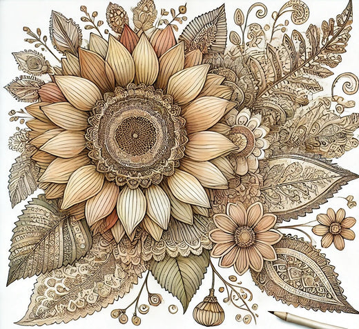 Embrace the Beauty of Boho with Today’s Free Sunflower Coloring Page