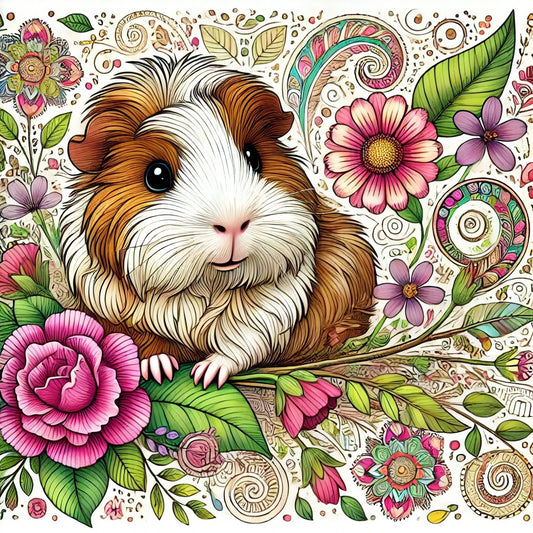 Cuteness Overload! Today’s Guinea Pig Freebie is Here! 🐹🎨