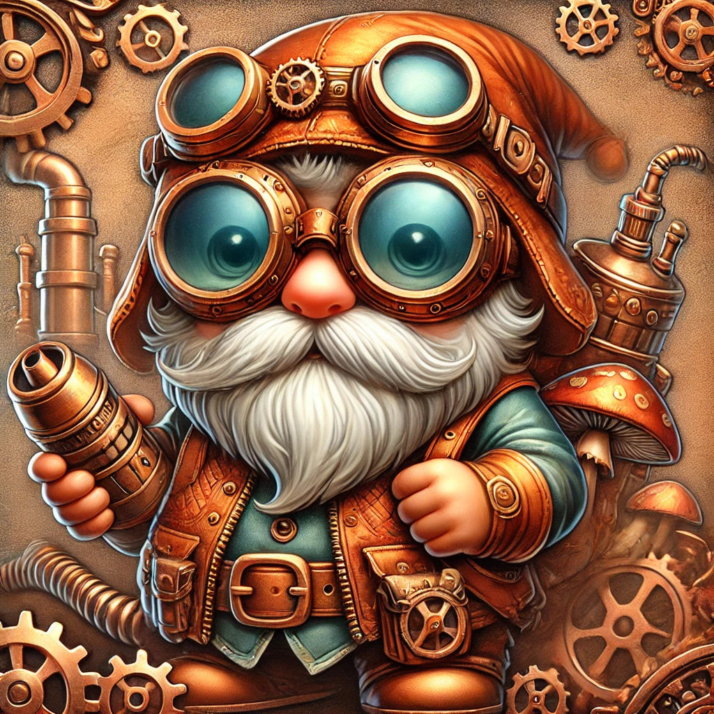 🛠️ Time to Gear Up with Today’s Free Steampunk Gnome! 🛠️