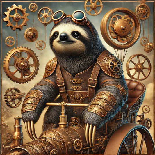Free Page Friday: Meet the Mechanized Sloth 🕰️