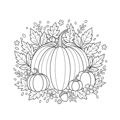 Pumpkin Season Coloring Book