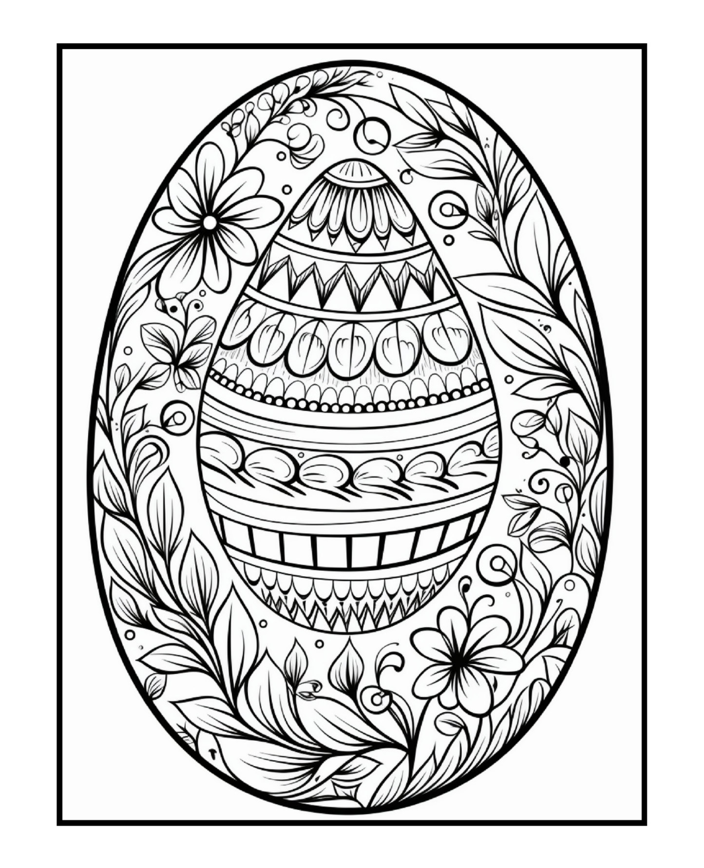 Ornate Easter Egg Coloring Book