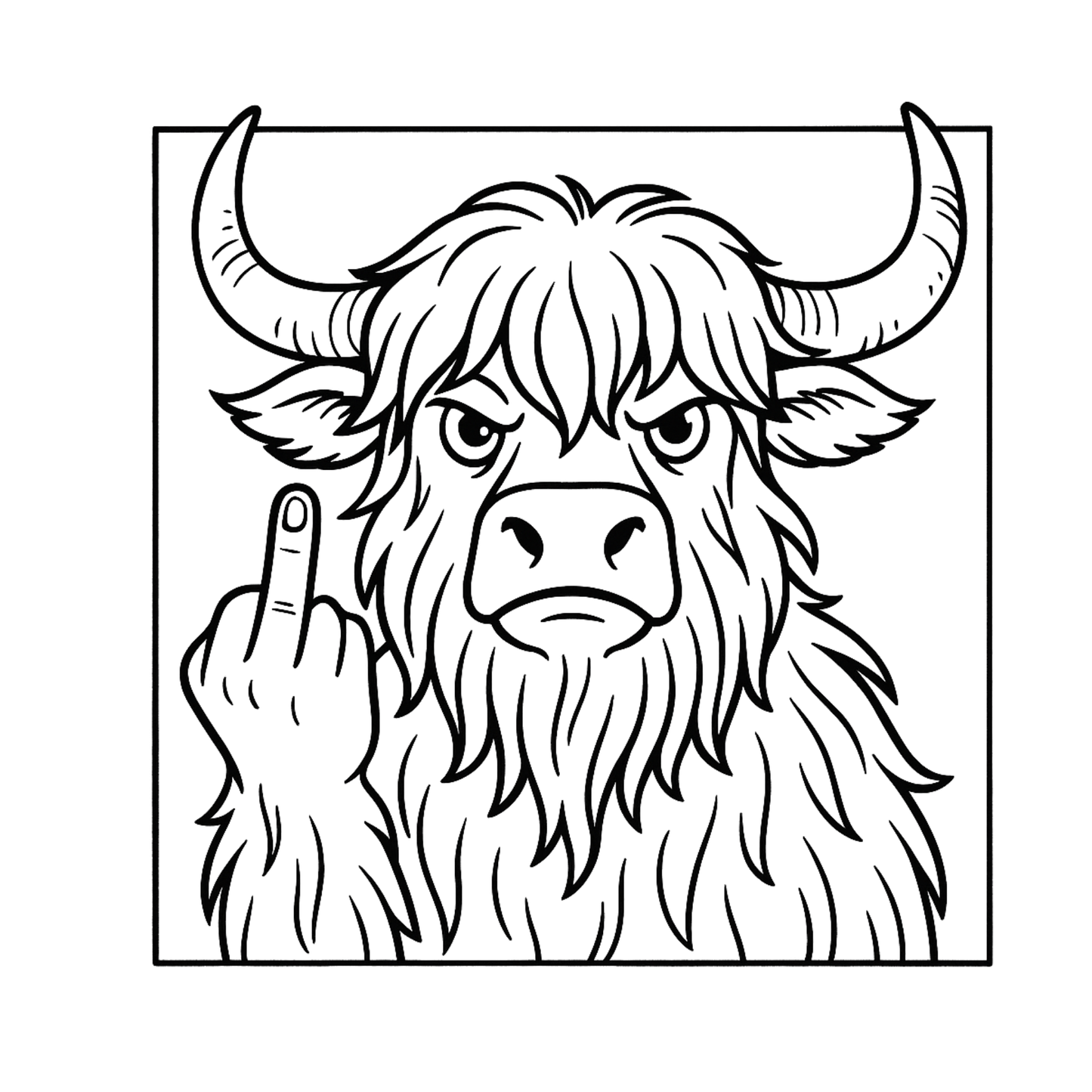 Middle Finger Madness Coloring Book