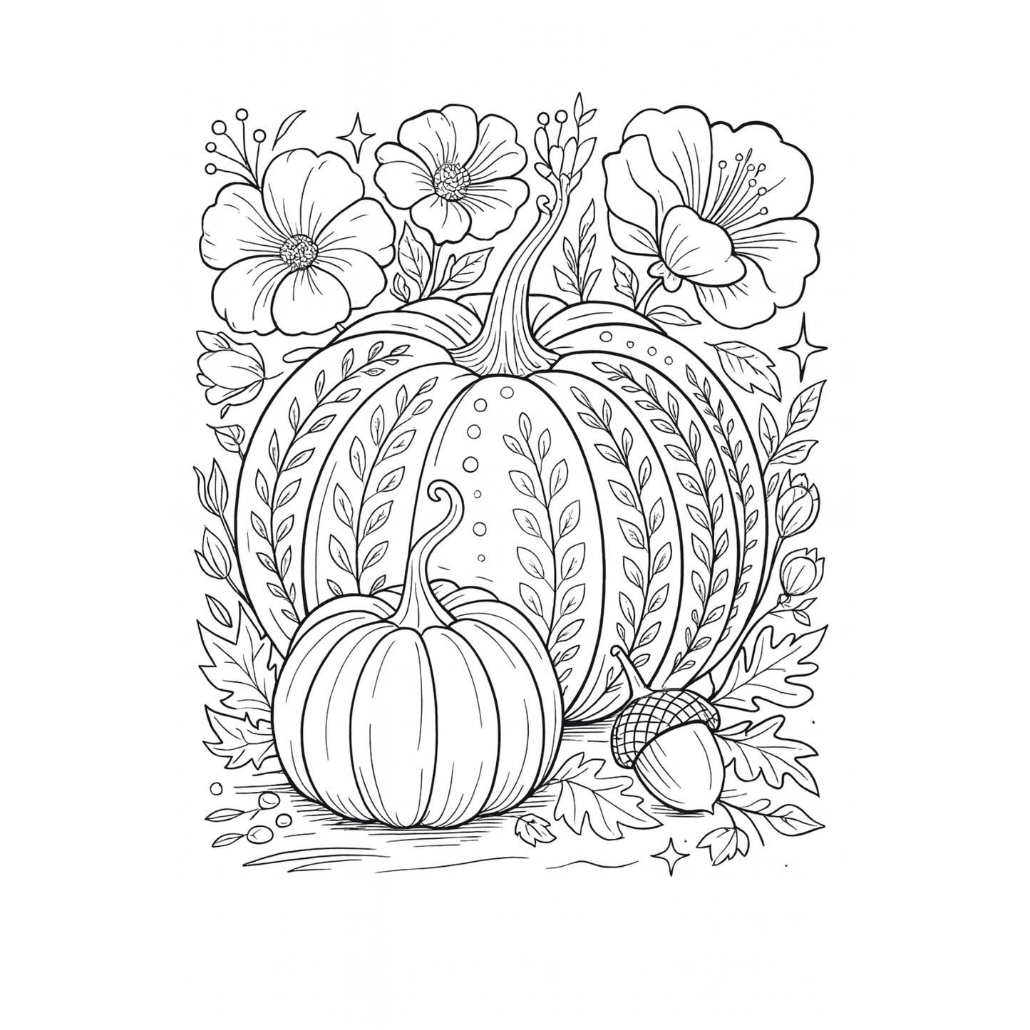 Pumpkin Season Coloring Book