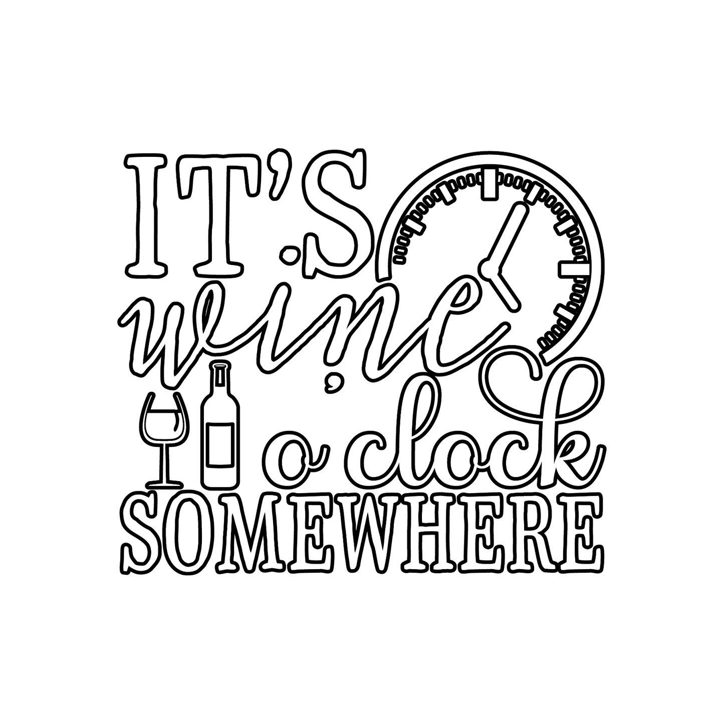 Wine Lover Coloring Book