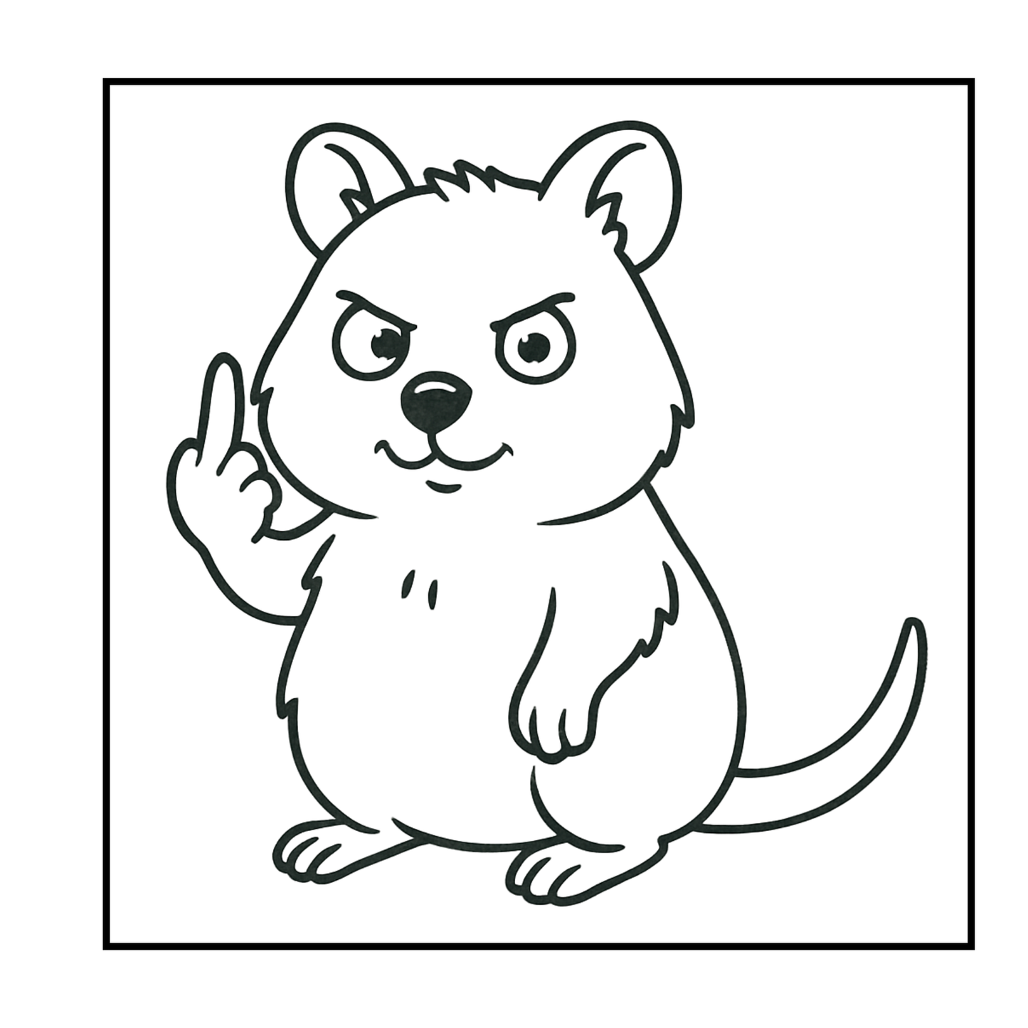 Middle Finger Madness Coloring Book