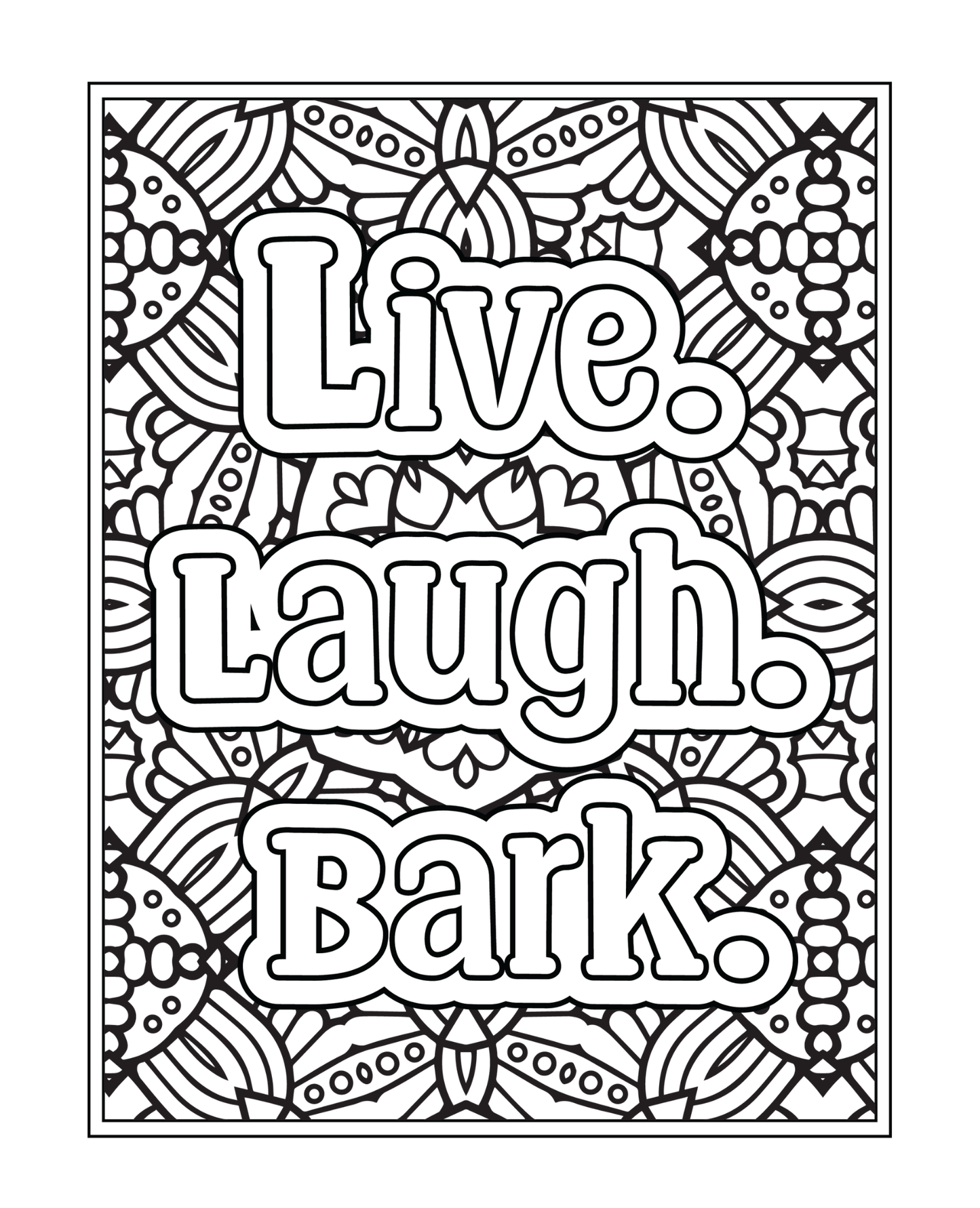 Dog Hair Is My Glitter Coloring Book