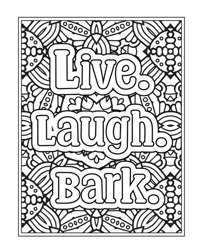 Dog Hair Is My Glitter Coloring Book