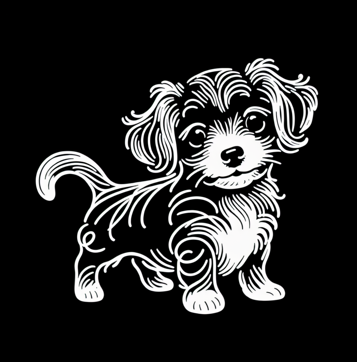 Blacklight Canine Creations Coloring Book