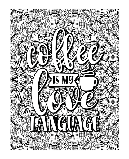 Coffee, Coffee, Coffee Coloring Book